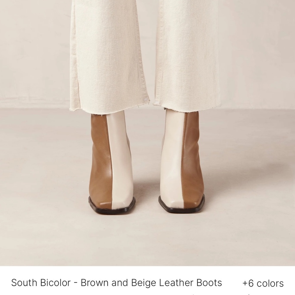 ALOHA South BiColor Brown Beige Boots